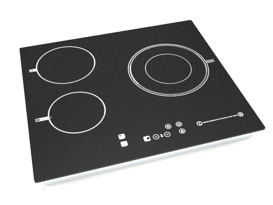 schwarzer keramischer Induktionsherd
