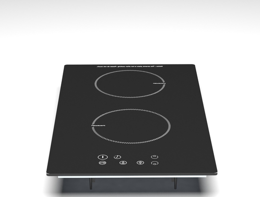 Zonen-super dünner Doppelbrenner-Induktionsherd 1400W und 2000W CER Zertifikat-2