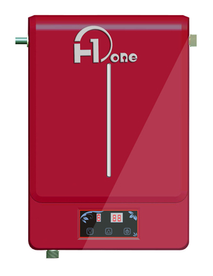 Sicherheit des rote Tankless Induktions-an der Wand befestigte Warmwasserbereiter-6000W und hohe Leistungsfähigkeit